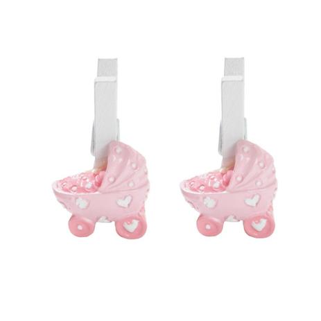 6 Mini Prendedor Carrinho de Bebe Reino Menina Decoração Festas - Cromus é boa?