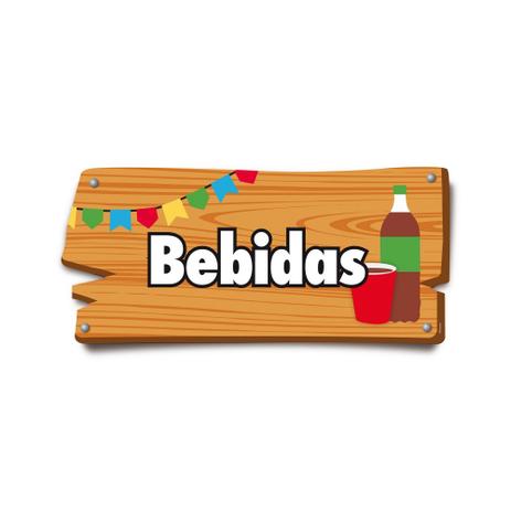 6 Placas De Sinalização Bebidas 37,2X17 Festa Junina - Cromus Menor preço em 6 Placas De Sinalização Bebidas 37,2X17 Festa Junina - Cromus
