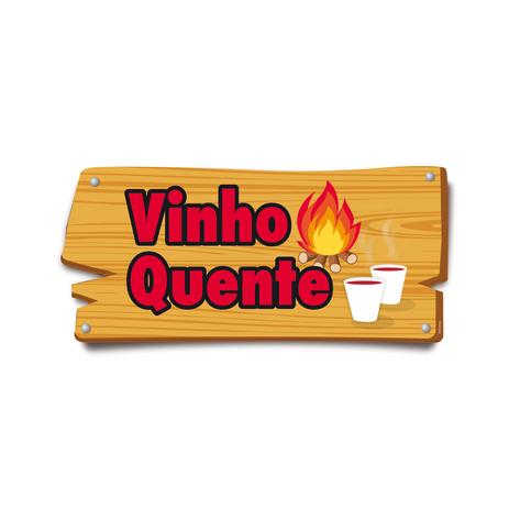6 Placas Decorativas Vinho Quente Especial Quadrilha 37x17 - Cromus Menor preço em 6 Placas Decorativas Vinho Quente Especial Quadrilha 37x17 - Cromus