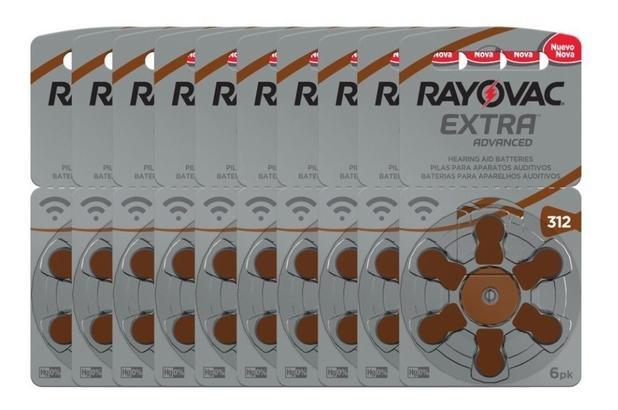 60 Pilhas Auditivas Rayovac Tamanho 312/ P312 / Pr41 Menor preço em 60 Pilhas Auditivas Rayovac Tamanho 312/ P312 / Pr41