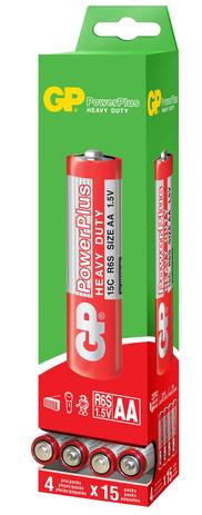 60 Pilhas Gp Batteries AA Powerplus 1.5v -15 Kits com 4 und Menor preço em 60 Pilhas Gp Batteries AA Powerplus 1.5v -15 Kits com 4 und