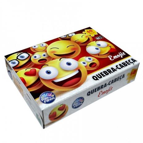 7259 Quebra Cabeca Emojis 60 Pecas Premium - Pais e Filhos é boa?