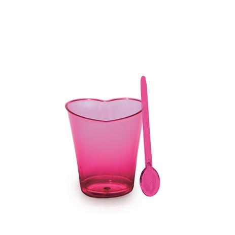 8 Copinhos p/ Doces Coração Rosa 30ml Dec. Festas - Cromus Menor preço em 8 Copinhos p/ Doces Coração Rosa 30ml Dec. Festas - Cromus