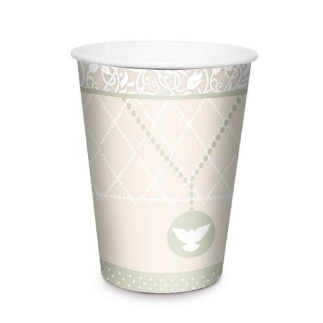 8 Copo Papel Batismo 240ml Decoração Festas - Cromus Menor preço em 8 Copo Papel Batismo 240ml Decoração Festas - Cromus