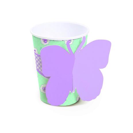 8 Copo Papel com Cinta 240ml Decoração Festas - Cromus Menor preço em 8 Copo Papel com Cinta 240ml Decoração Festas - Cromus