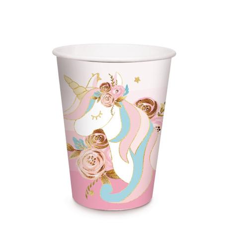 8 Copos Papel 240Ml Unicórnio Decoração Festas - Cromus Menor preço em 8 Copos Papel 240Ml Unicórnio Decoração Festas - Cromus