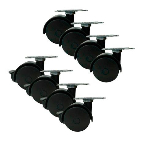 8 Rodizio Duplo 40mm Giratório Moveis Rodinha a C/T 4 S/T - Desicon Menor preço em 8 Rodizio Duplo 40mm Giratório Moveis Rodinha a C/T 4 S/T - Desicon