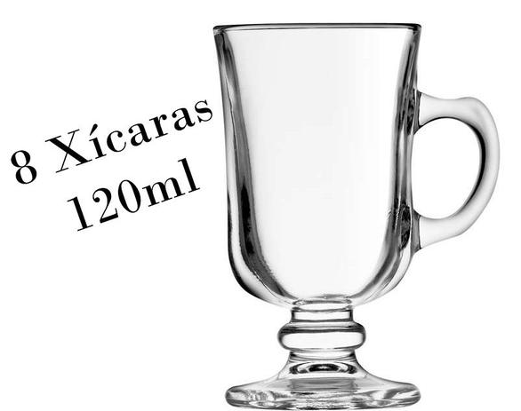 8 Xícaras Dolce Gusto 120ml Cappuccino Caneca Irish Coffee - Crisal Menor preço em 8 Xícaras Dolce Gusto 120ml Cappuccino Caneca Irish Coffee - Crisal