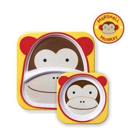 A-02-004 Kit de Prato e Tigela Macaquinho Zoo Skip Hop 6m+ Menor preço em A-02-004 Kit de Prato e Tigela Macaquinho Zoo Skip Hop 6m+