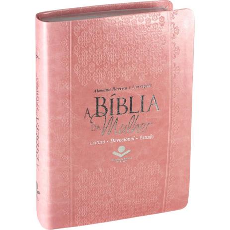 A Bíblia da Mulher Almeida Revista e Corrigida Rosa - Editora sbb Menor preço em A Bíblia da Mulher Almeida Revista e Corrigida Rosa - Editora sbb