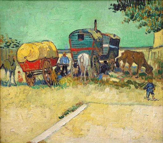 A Caravana Cigana - Vincent van Gogh - Tela 60x68 Para Quadro - Santhatela é boa?