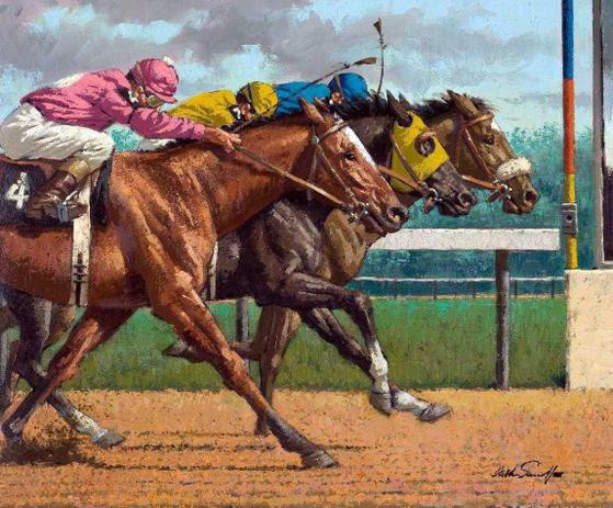A Chegada - Arthur Sarnoff - Tela 50x60 Para Quadro - Santhatela Menor preço em A Chegada - Arthur Sarnoff - Tela 50x60 Para Quadro - Santhatela
