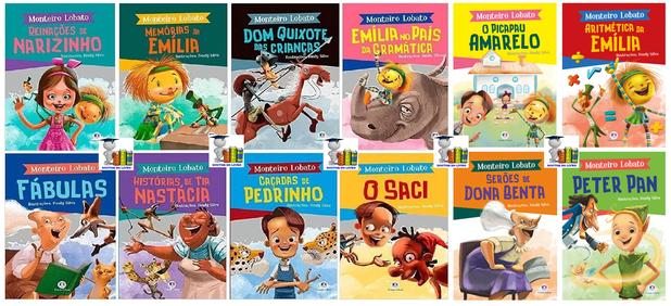 A Turma do Sítio do Picapau Amarelo 12 Livros Novos e Originais de Monteiro Lobato - Editora ciranda cultural Menor preço em A Turma do Sítio do Picapau Amarelo 12 Livros Novos e Originais de Monteiro Lobato - Editora ciranda cultural