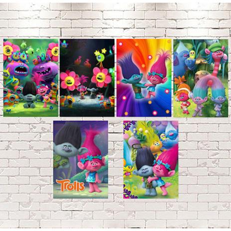 A1-Kit Cartazes Trolls c/ 06 unidades - Mz decoraçoes e festas Menor preço em A1-Kit Cartazes Trolls c/ 06 unidades - Mz decoraçoes e festas