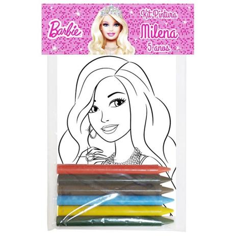 A1-Kit Pintura Barbie com 10 unds - Mz decoraçoes e festas Menor preço em A1-Kit Pintura Barbie com 10 unds - Mz decoraçoes e festas