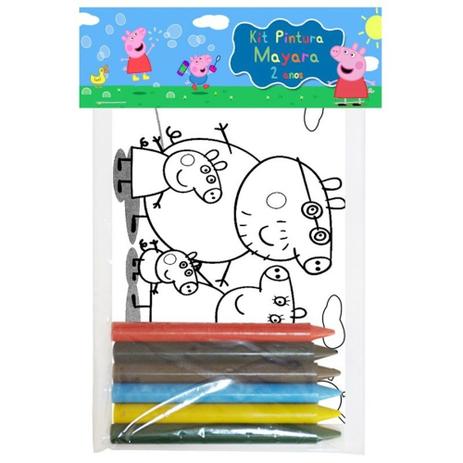 A1-Kit Pintura Peppa Pig com 10 unds - Vem festejar Menor preço em A1-Kit Pintura Peppa Pig com 10 unds - Vem festejar