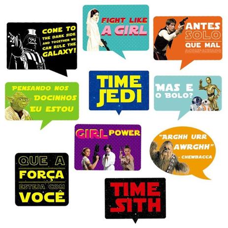 A1-Kit Placas Star Wars c/ 10 Plaquinhas - Mz decoraçoes e festas Menor preço em A1-Kit Placas Star Wars c/ 10 Plaquinhas - Mz decoraçoes e festas