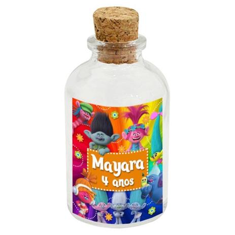 A1-Lembrancinha Garrafa 30ml Trolls - Vem festejar Menor preço em A1-Lembrancinha Garrafa 30ml Trolls - Vem festejar