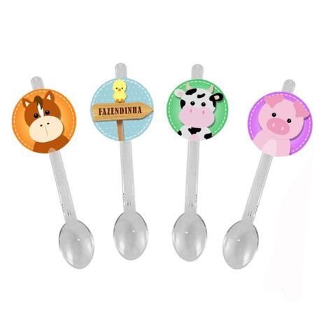 A1-Mini Colher para Brigadeiro Fazendinha 10 unds - Vem festejar Menor preço em A1-Mini Colher para Brigadeiro Fazendinha 10 unds - Vem festejar