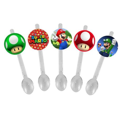 A1-Mini Colher para Brigadeiro Mario 10 unds - Mz decoraçoes e festas Menor preço em A1-Mini Colher para Brigadeiro Mario 10 unds - Mz decoraçoes e festas