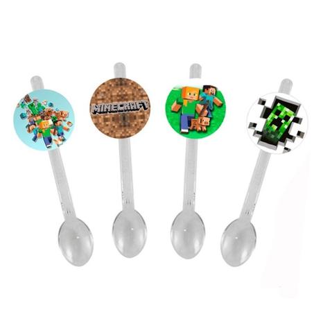 A1-Mini Colher para Brigadeiro Minecraft 10 unds - Vem festejar Menor preço em A1-Mini Colher para Brigadeiro Minecraft 10 unds - Vem festejar