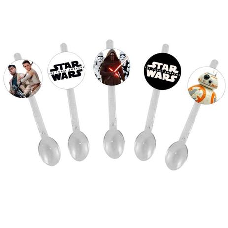 A1-Mini Colher para Brigadeiro Star Wars EP VII 10 unds - Vem festejar Menor preço em A1-Mini Colher para Brigadeiro Star Wars EP VII 10 unds - Vem festejar