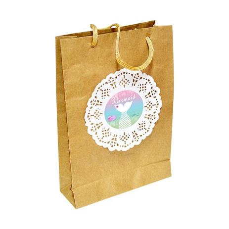 A1-Sacola Kraft Sereia com 10 unds - Mz decoraçoes e festas Menor preço em A1-Sacola Kraft Sereia com 10 unds - Mz decoraçoes e festas