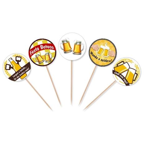 A1-Topper para Cupcake e Doces Boteco - 10 unidades - Vem festejar Menor preço em A1-Topper para Cupcake e Doces Boteco - 10 unidades - Vem festejar