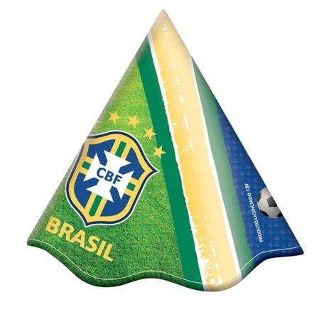 A2-Chapéu Brasil CBF c/ 08 unidades - Festcolor Menor preço em A2-Chapéu Brasil CBF c/ 08 unidades - Festcolor