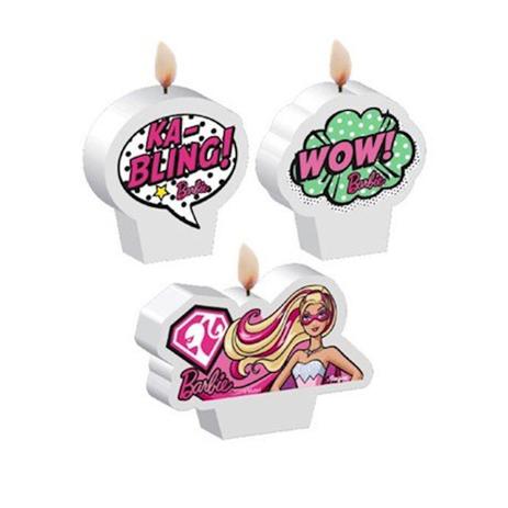 A2-Kit Vela Plana Barbie Super Princesa c/ 04 unidades - Regina festas Menor preço em A2-Kit Vela Plana Barbie Super Princesa c/ 04 unidades - Regina festas
