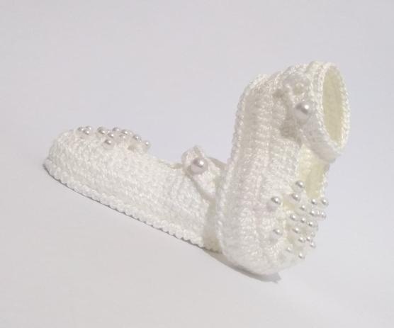 sapatinhos de bebe branco