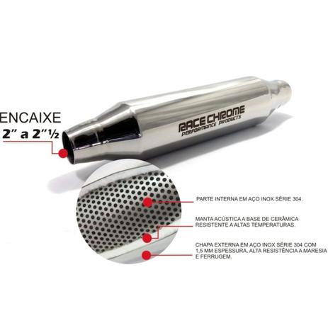 Abafador Intermediario Esportivo 4 Inox 300mm Rc547 - Diskscap Menor preço em Abafador Intermediario Esportivo 4 Inox 300mm Rc547 - Diskscap