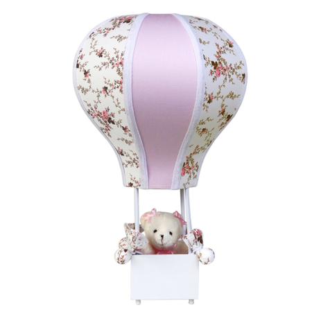 Abajur Balãozinho Acinturado Ursa Rosa Quarto Bebê Infantil Menina - Potinho de mel Menor preço em Abajur Balãozinho Acinturado Ursa Rosa Quarto Bebê Infantil Menina - Potinho de mel