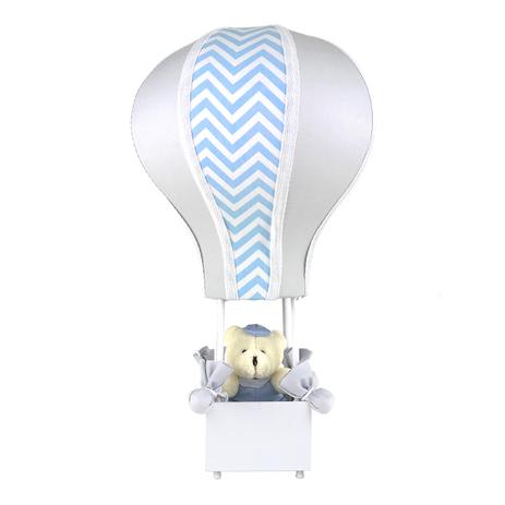 Abajur Balãozinho Cintura Urso Chevron Azul Quarto Bebê Infantil Menino - Potinho de mel Menor preço em Abajur Balãozinho Cintura Urso Chevron Azul Quarto Bebê Infantil Menino - Potinho de mel