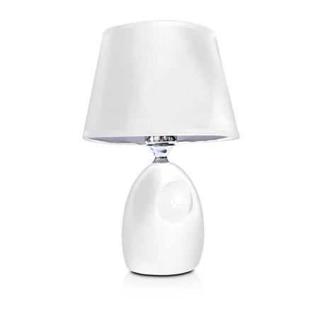 Abajur brent 32cm base ceramica branca e-27 max 40w cupula tecido branco - Home line Menor preço em Abajur brent 32cm base ceramica branca e-27 max 40w cupula tecido branco - Home line