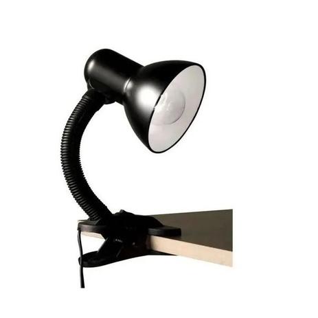 Abajur De Mesa Com Garra Para Estante Ou Cama Preto - Pregador Grampo - Novo Século Menor preço em Abajur De Mesa Com Garra Para Estante Ou Cama Preto - Pregador Grampo - Novo Século