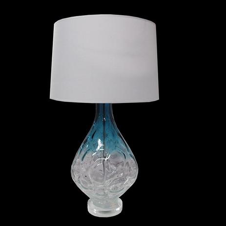 Abajur de Mesa em Vidro Azul 70 cm X 36 cm - Not defined Menor preço em Abajur de Mesa em Vidro Azul 70 cm X 36 cm - Not defined