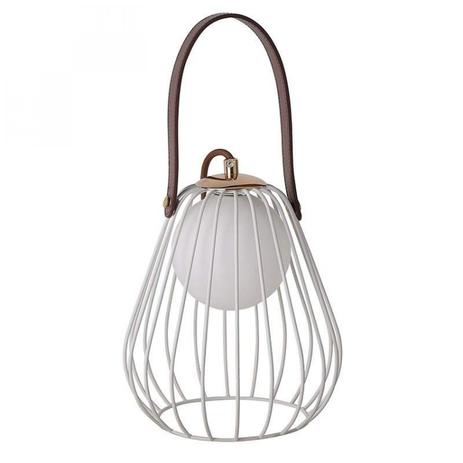 Abajur de Metal Lamp 22cmx18cm Bella Iluminação Branco e Marrom Menor preço em Abajur de Metal Lamp 22cmx18cm Bella Iluminação Branco e Marrom