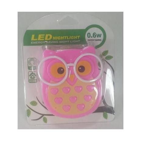 Abajur De Parede Led Coruja Com Sensor Tomada Bivolts - Import Menor preço em Abajur De Parede Led Coruja Com Sensor Tomada Bivolts - Import