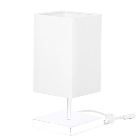 Abajur Eros Quad Branco com Base Inox toda Branca - MARRYLUZ Menor preço em Abajur Eros Quad Branco com Base Inox toda Branca - MARRYLUZ