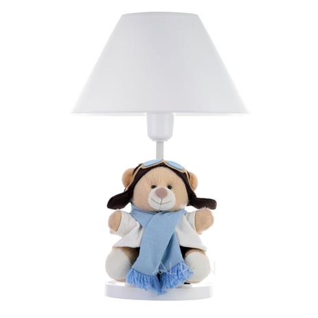Abajur Infantil Bebê Luminária Ursinho Aviador Cúpula Branco - Aldan Menor preço em Abajur Infantil Bebê Luminária Ursinho Aviador Cúpula Branco - Aldan