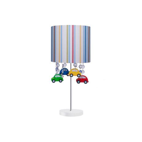 Abajur Infantil Carrinhos Branco E Azul - Carambola é boa?