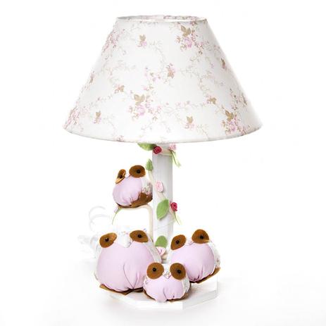 Abajur Madeira Coruja Rosa Quarto Bebê Infantil Menina - Potinho de mel Menor preço em Abajur Madeira Coruja Rosa Quarto Bebê Infantil Menina - Potinho de mel