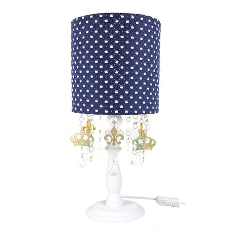 Abajur Madeira Cristais Coroas Douradas Quarto Bebê Infantil Menino - Potinho de mel Menor preço em Abajur Madeira Cristais Coroas Douradas Quarto Bebê Infantil Menino - Potinho de mel