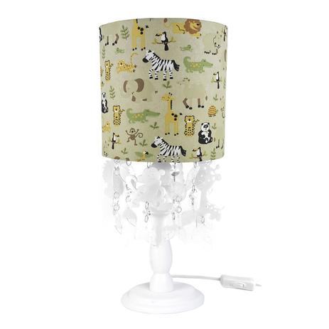 Abajur Madeira Cristais Safári Quarto Bebê Infantil Menino Menina - Potinho de mel Menor preço em Abajur Madeira Cristais Safári Quarto Bebê Infantil Menino Menina - Potinho de mel