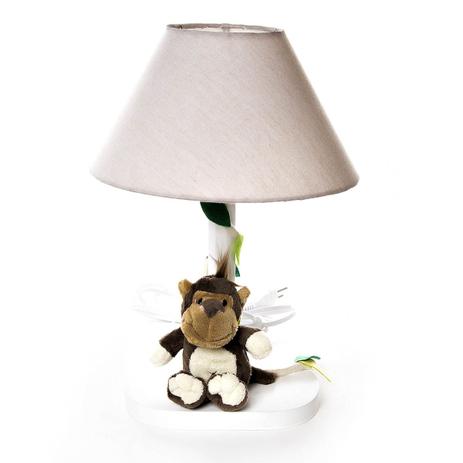 Abajur Madeira Floresta Macaco 2 Quarto Bebê Infantil Menino - Potinho de mel Menor preço em Abajur Madeira Floresta Macaco 2 Quarto Bebê Infantil Menino - Potinho de mel