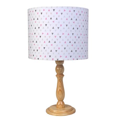 Abajur Madeira Moderno Triângulo Rosa Quarto Bebê Infantil Menina - Potinho de mel Menor preço em Abajur Madeira Moderno Triângulo Rosa Quarto Bebê Infantil Menina - Potinho de mel