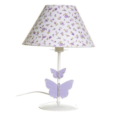 Abajur Metal Strass Com 2 Borboletas Lilás Quarto Bebê Infantil Menina - Potinho de mel Menor preço em Abajur Metal Strass Com 2 Borboletas Lilás Quarto Bebê Infantil Menina - Potinho de mel