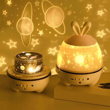 Abajur Projetor Estrelas Lua Galáxia Abajur Luminária de Mesa Giratória Quarto Led Teto Coelhinho - Coelho Menor preço em Abajur Projetor Estrelas Lua Galáxia Abajur Luminária de Mesa Giratória Quarto Led Teto Coelhinho - Coelho