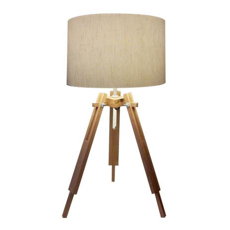 Abajur Tripe Madeira Md-2015 Cupula Tecido 35x25cm Linho Bege - Vivare iluminação Menor preço em Abajur Tripe Madeira Md-2015 Cupula Tecido 35x25cm Linho Bege - Vivare iluminação